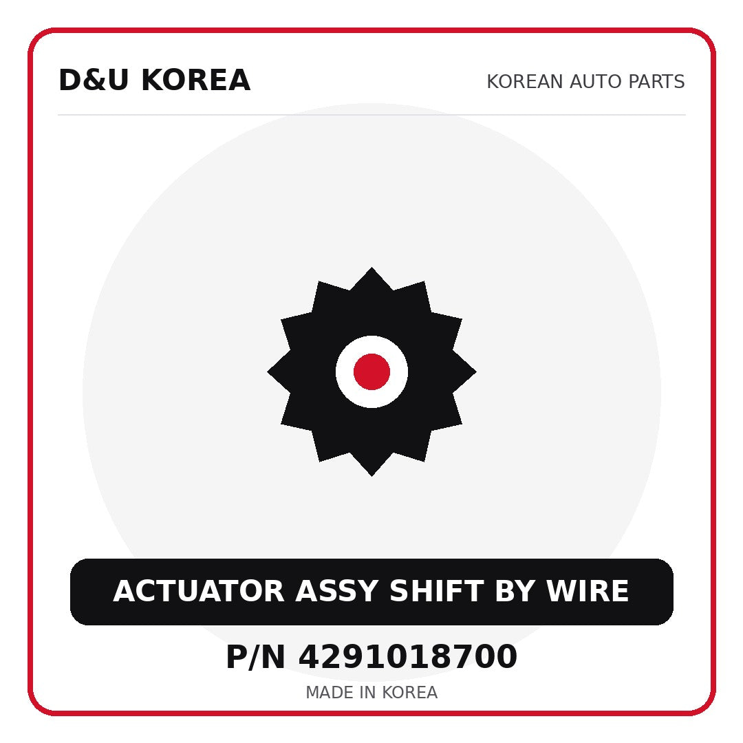Genuine Mobis ACTUATOR ASSY SHIFT BY WIRE 4291018700 - Korean auto parts from D&U Korea