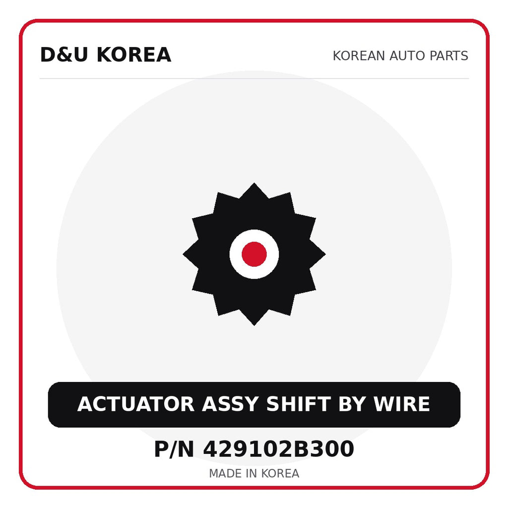 Genuine Mobis ACTUATOR ASSY SHIFT BY WIRE 429102B300 - Korean auto parts from D&U Korea