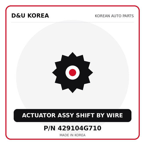 Genuine Mobis ACTUATOR ASSY SHIFT BY WIRE 429104G710 - Korean auto parts from D&U Korea