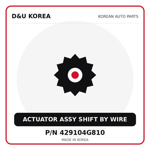Genuine Mobis ACTUATOR ASSY SHIFT BY WIRE 429104G810 - Korean auto parts from D&U Korea