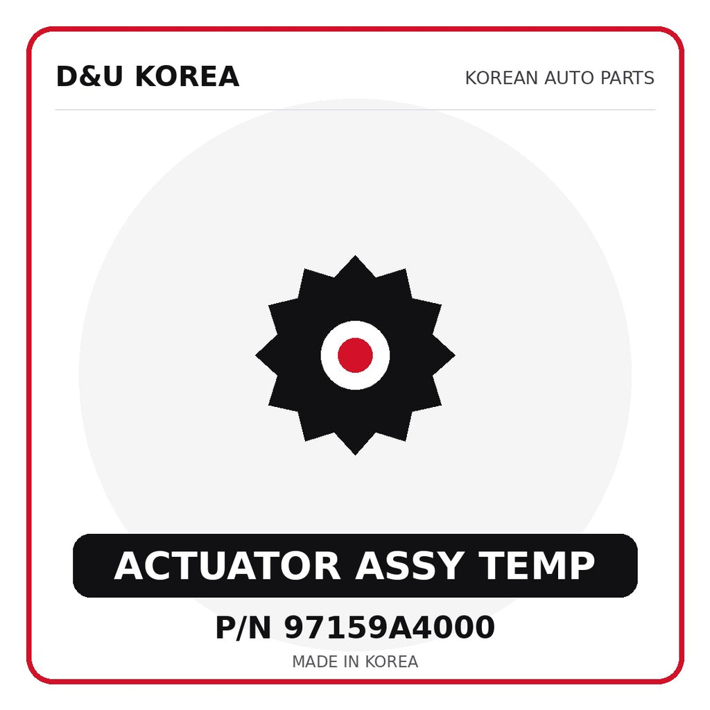 Genuine Mobis ACTUATOR ASSY TEMP 97159A4000 for Korean vehicles | D&U Korea