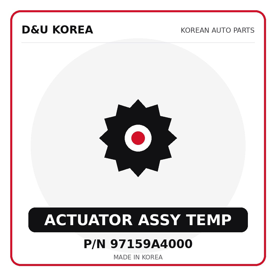 Genuine Mobis ACTUATOR ASSY TEMP 97159A4000 for Korean vehicles | D&U Korea