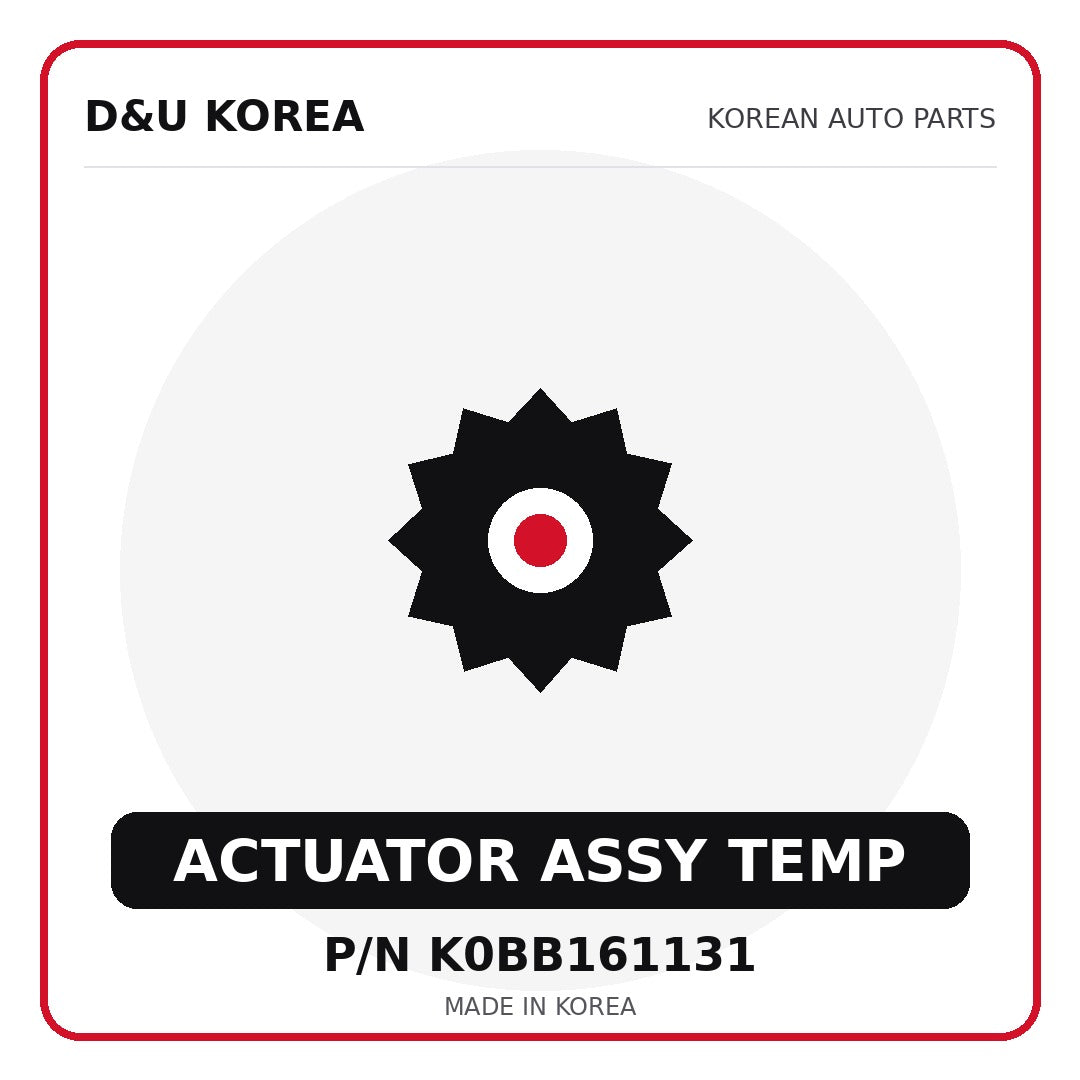 Genuine Mobis ACTUATOR ASSY TEMP K0BB161131 for Korean vehicles | D&U Korea