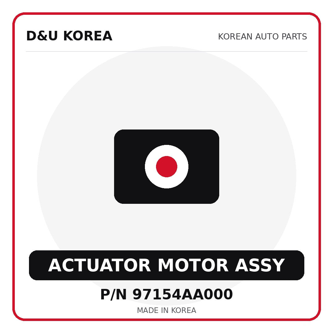 Genuine Mobis ACTUATOR MOTOR ASSY 97154AA000 for Korean vehicles | D&U Korea