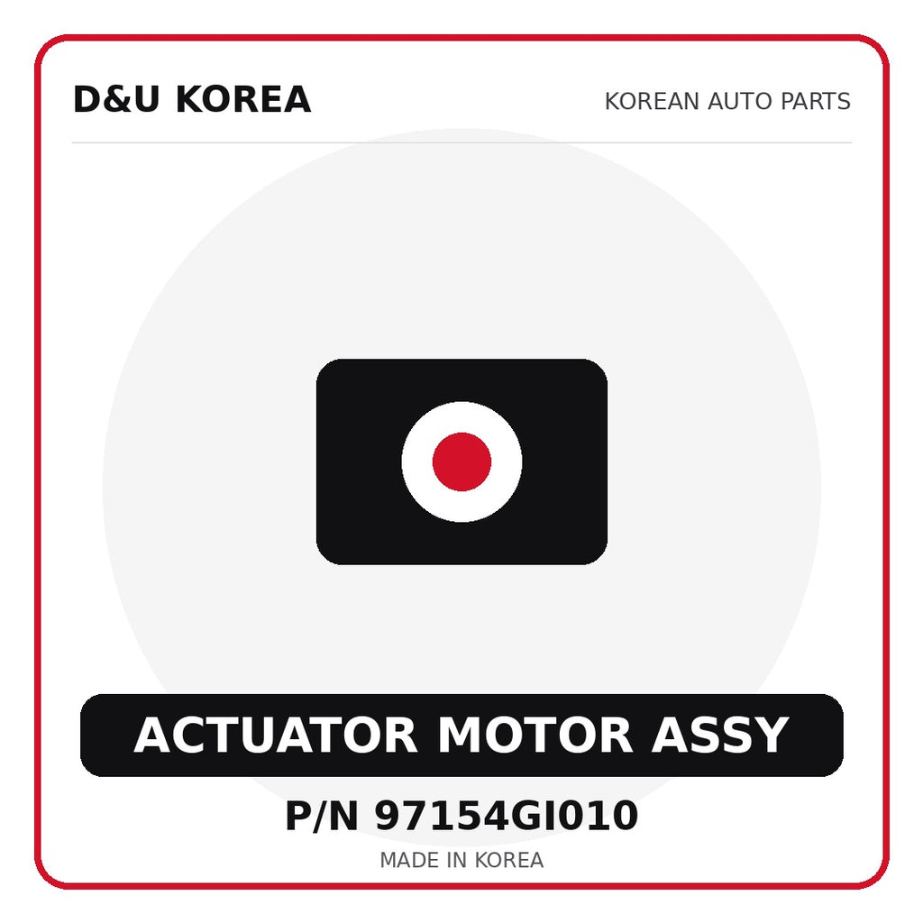 Genuine Mobis ACTUATOR MOTOR ASSY 97154GI010 for Korean vehicles | D&U Korea