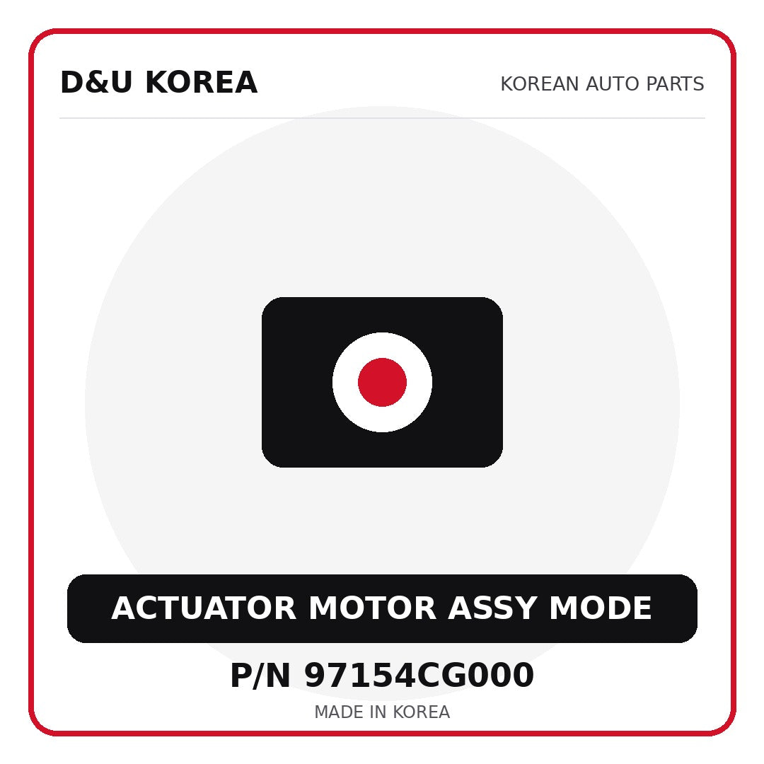 Genuine Mobis ACTUATOR MOTOR ASSY MODE 97154CG000 for Korean vehicles | D&U Korea