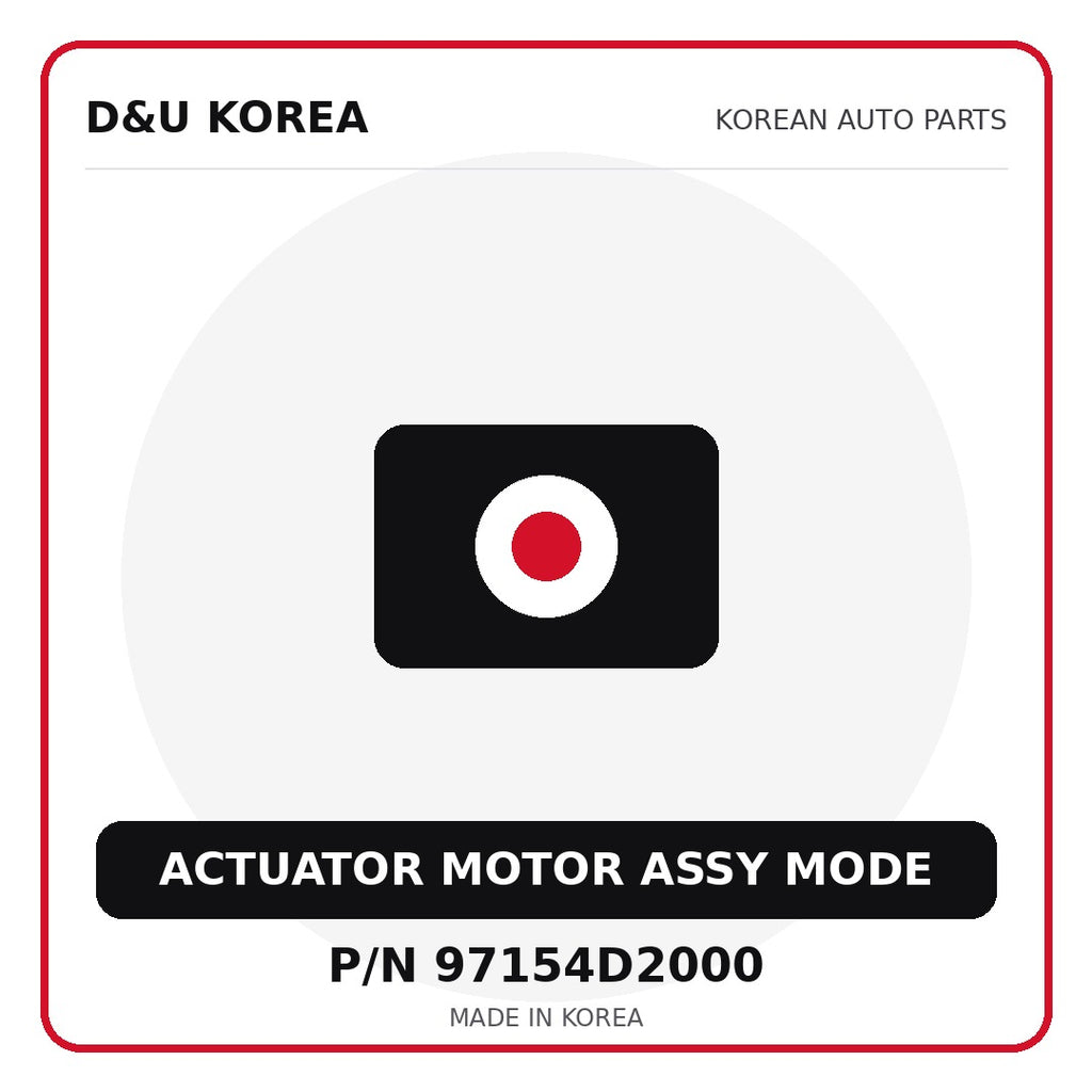 Genuine Mobis ACTUATOR MOTOR ASSY MODE 97154D2000 for Korean vehicles | D&U Korea