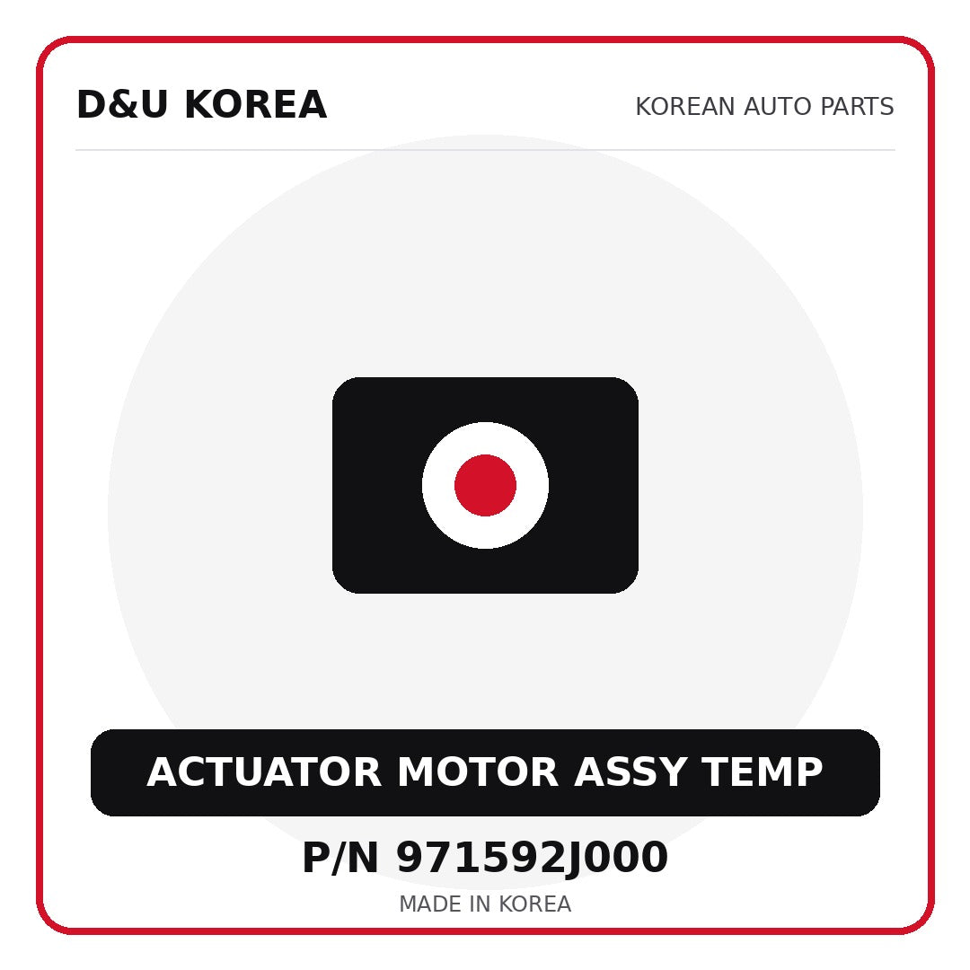 Genuine Mobis ACTUATOR MOTOR ASSY TEMP 971592J000 for Korean vehicles | D&U Korea