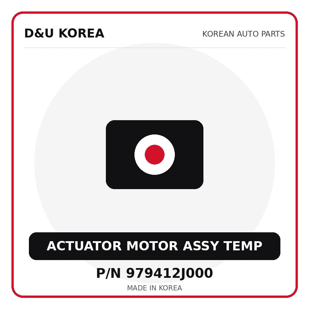 Genuine Mobis ACTUATOR MOTOR ASSY TEMP 979412J000 for Korean vehicles | D&U Korea