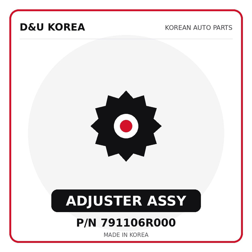Genuine Mobis ADJUSTER ASSY 791106R000 - Korean auto parts from D&U Korea
