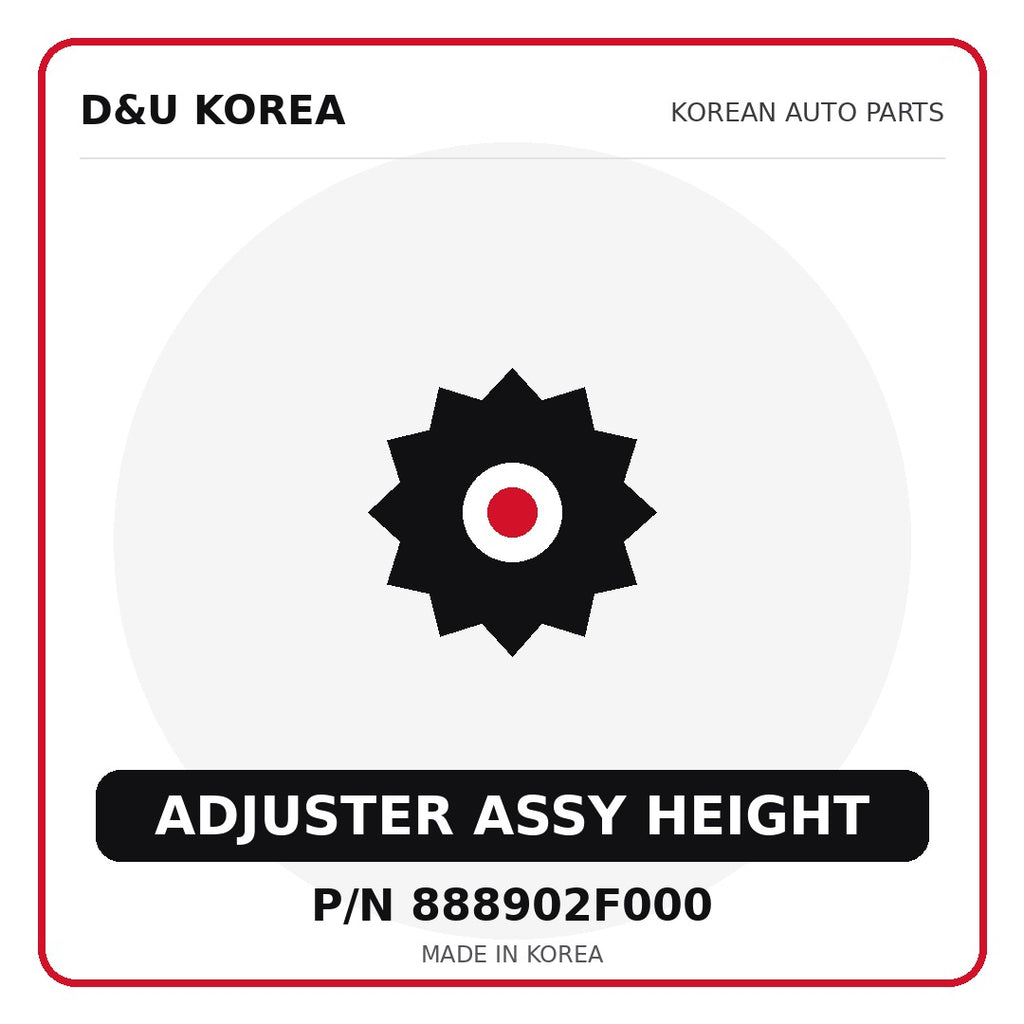 Genuine Mobis ADJUSTER ASSY HEIGHT 888902F000 - Korean auto parts from D&U Korea