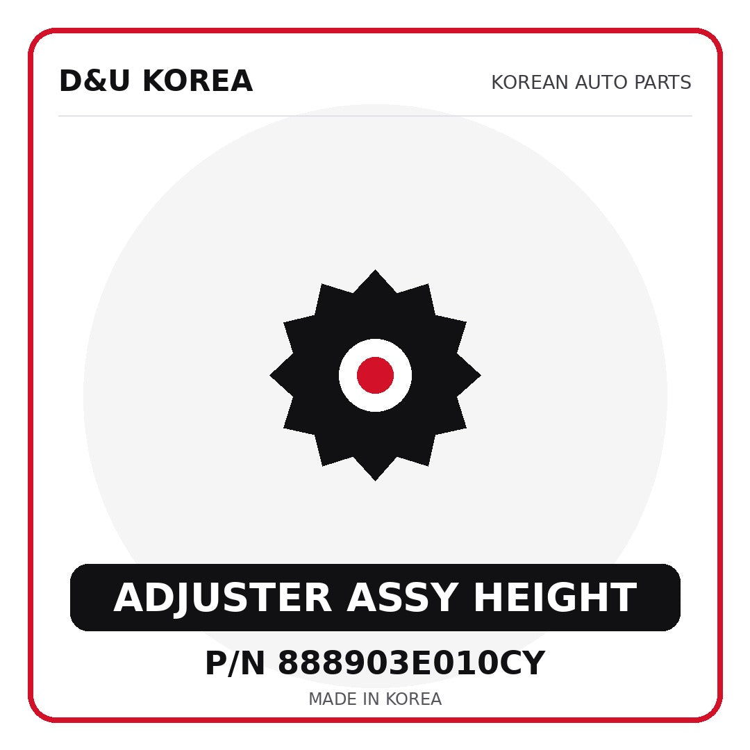 Genuine Mobis ADJUSTER ASSY HEIGHT 888903E010CY - Korean auto parts from D&U Korea