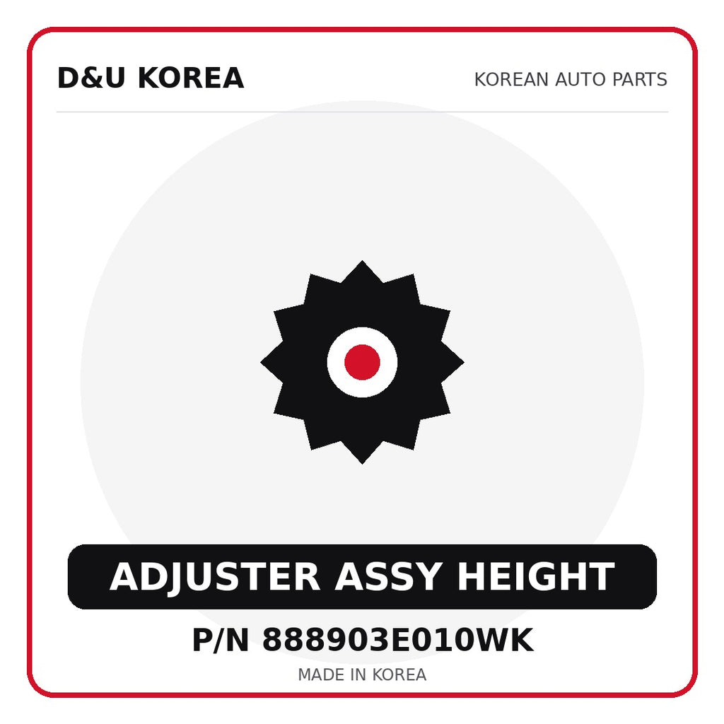 Genuine Mobis ADJUSTER ASSY HEIGHT 888903E010WK for Korean vehicles | D&U Korea
