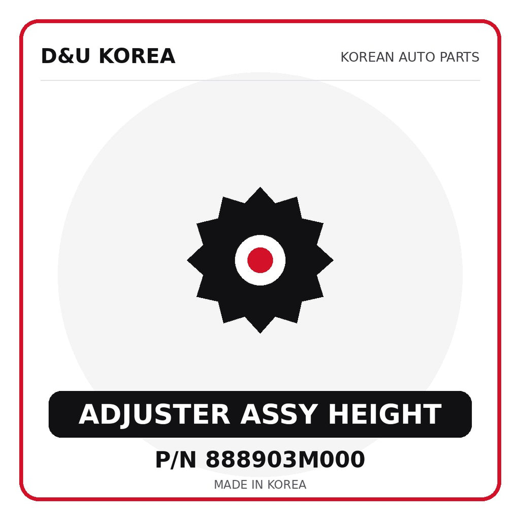 Genuine Mobis ADJUSTER ASSY HEIGHT 888903M000 - Korean auto parts from D&U Korea