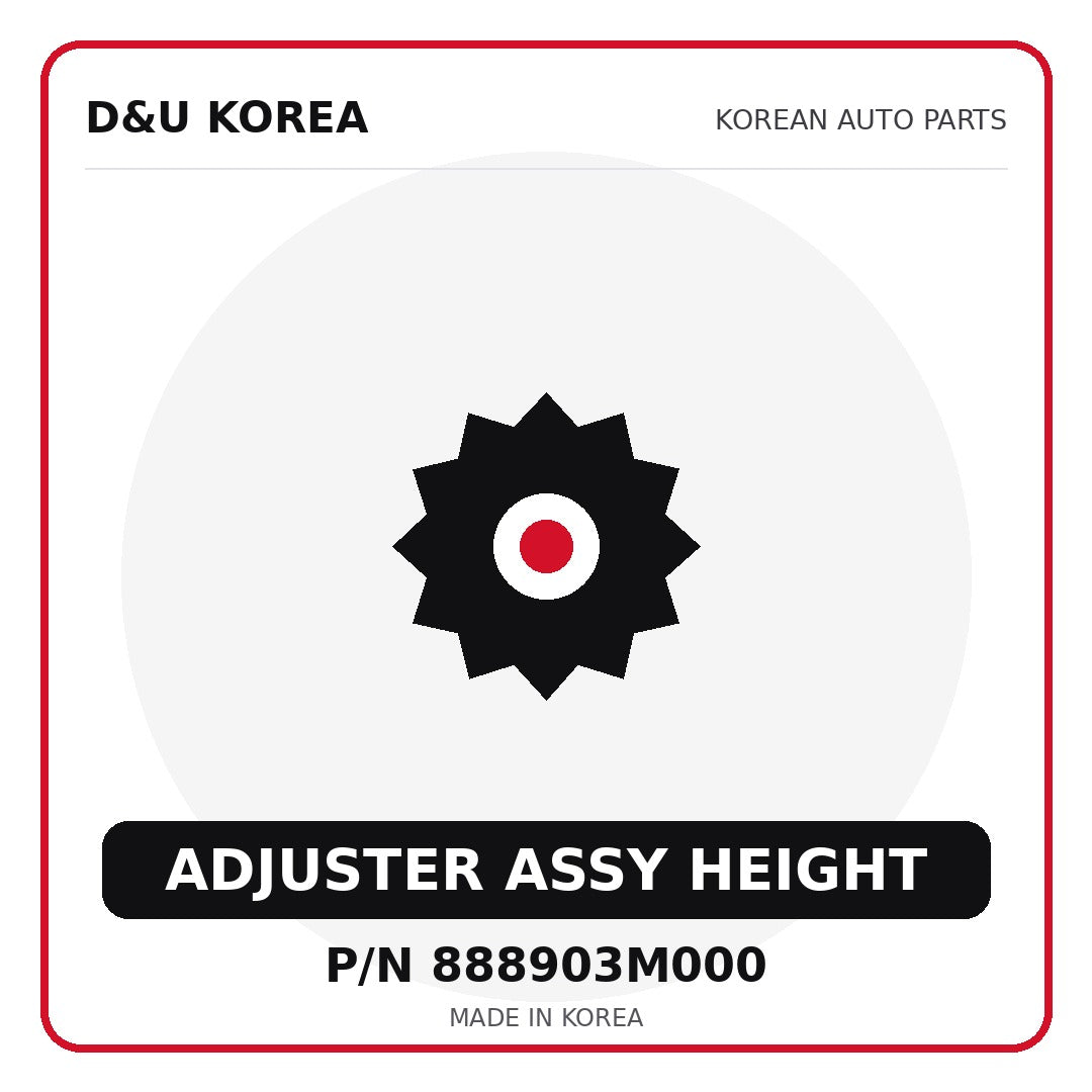 Genuine Mobis ADJUSTER ASSY HEIGHT 888903M000 - Korean auto parts from D&U Korea