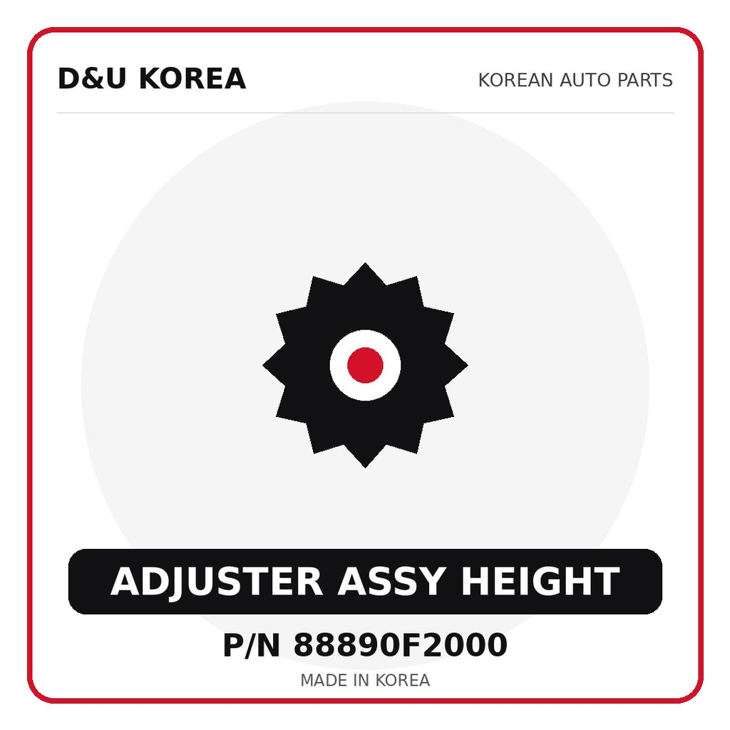 Genuine Mobis ADJUSTER ASSY HEIGHT 88890F2000 - Korean auto parts from D&U Korea