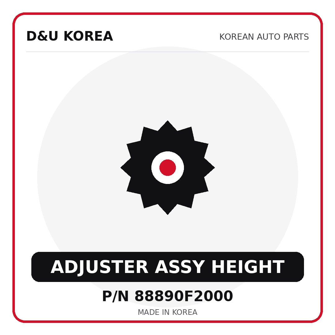 Genuine Mobis ADJUSTER ASSY HEIGHT 88890F2000 - Korean auto parts from D&U Korea