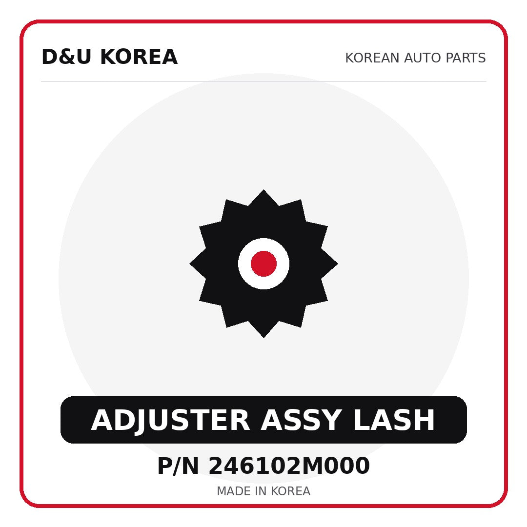 Genuine Mobis ADJUSTER ASSY LASH 246102M000 - Korean auto parts from D&U Korea