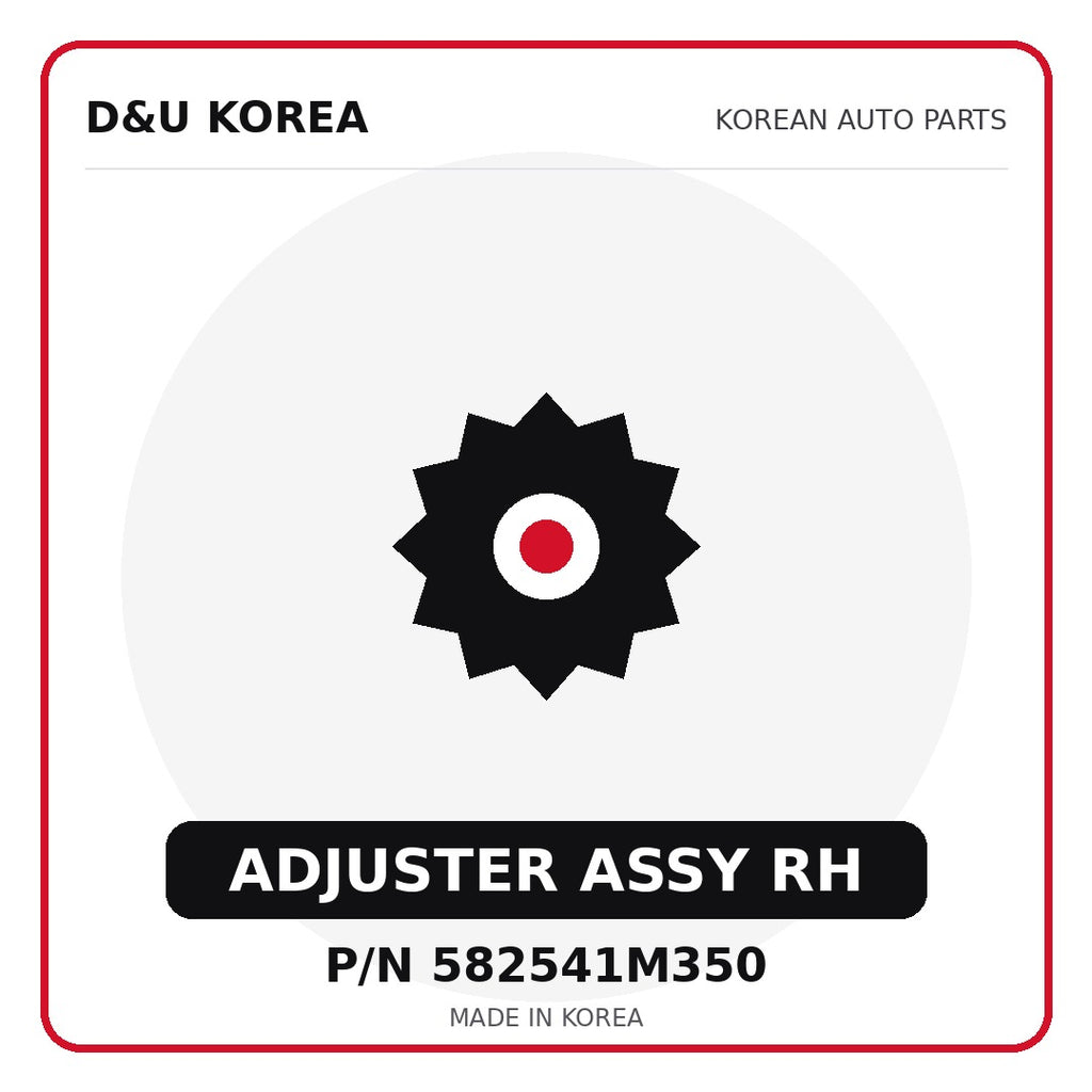 Genuine Mobis ADJUSTER ASSY RH 582541M350 - Korean auto parts from D&U Korea