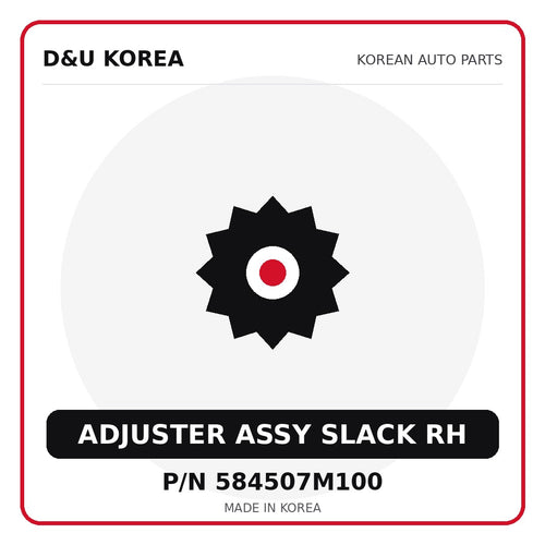 Genuine Mobis ADJUSTER ASSY SLACK RH 584507M100 for Korean vehicles | D&U Korea