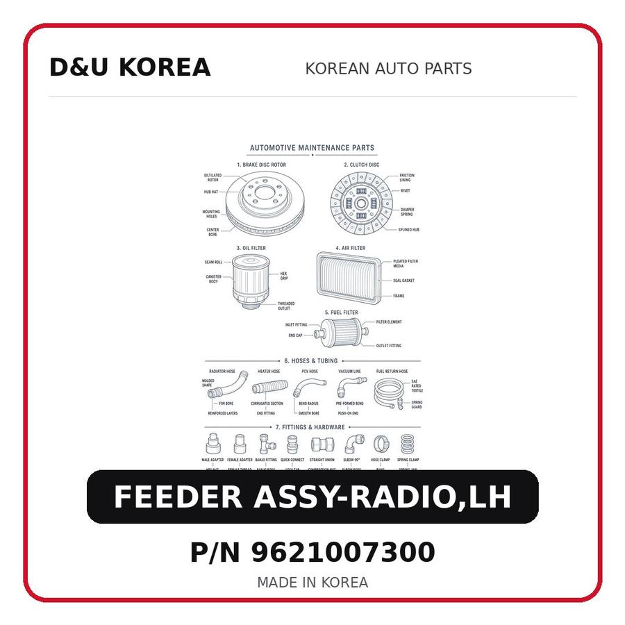 FEEDER ASSY-RADIO,LH
