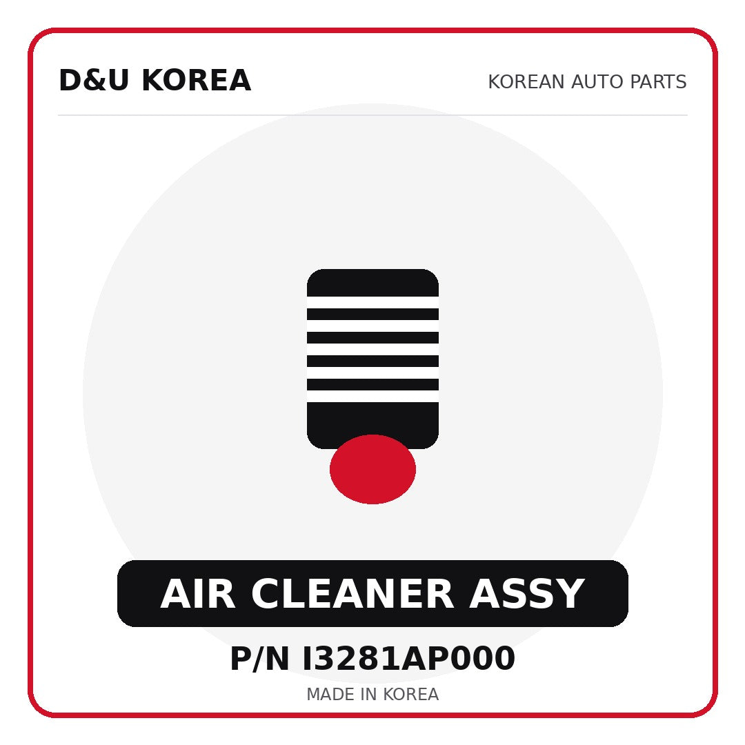 Genuine Mobis AIR CLEANER ASSY I3281AP000 for Korean vehicles | D&U Korea