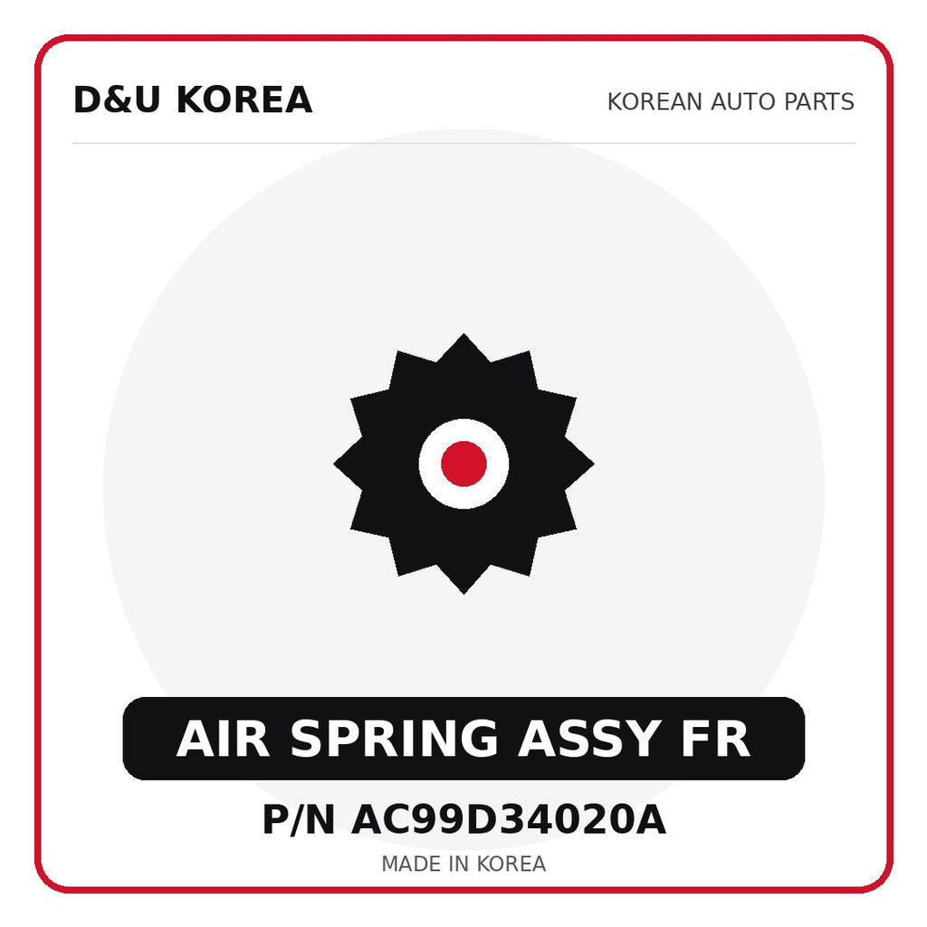 Genuine Mobis AIR SPRING ASSY FR AC99D34020A - Korean auto parts from D&U Korea