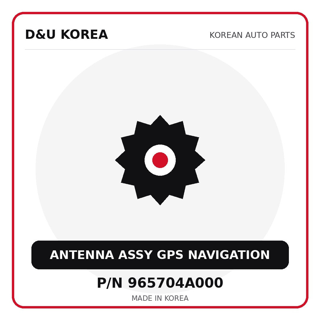 Genuine Mobis ANTENNA ASSY GPS NAVIGATION 965704A000 for Korean vehicles | D&U Korea