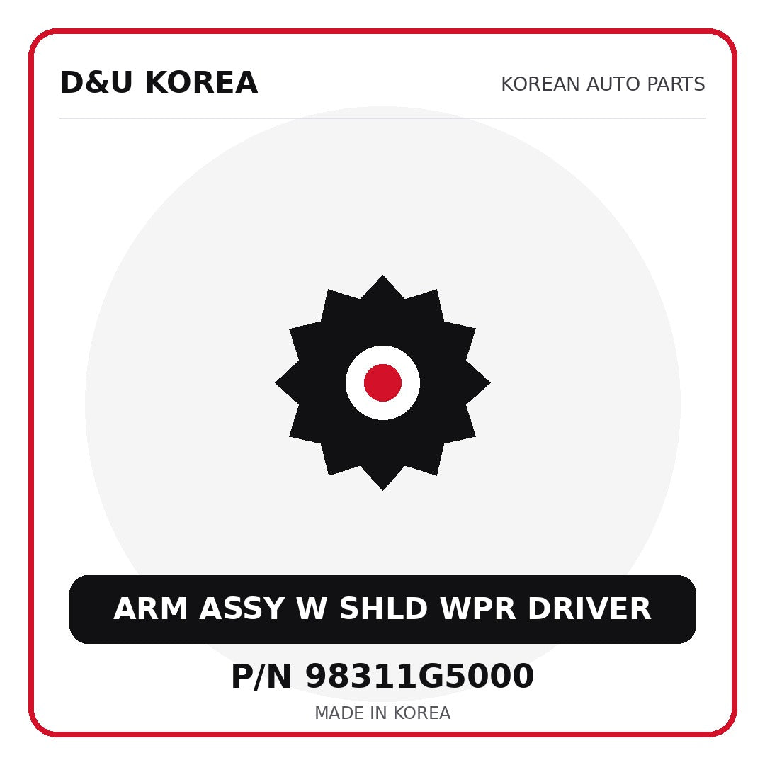 Genuine Mobis ARM ASSY W SHLD WPR DRIVER 98311G5000 for Korean vehicles | D&U Korea