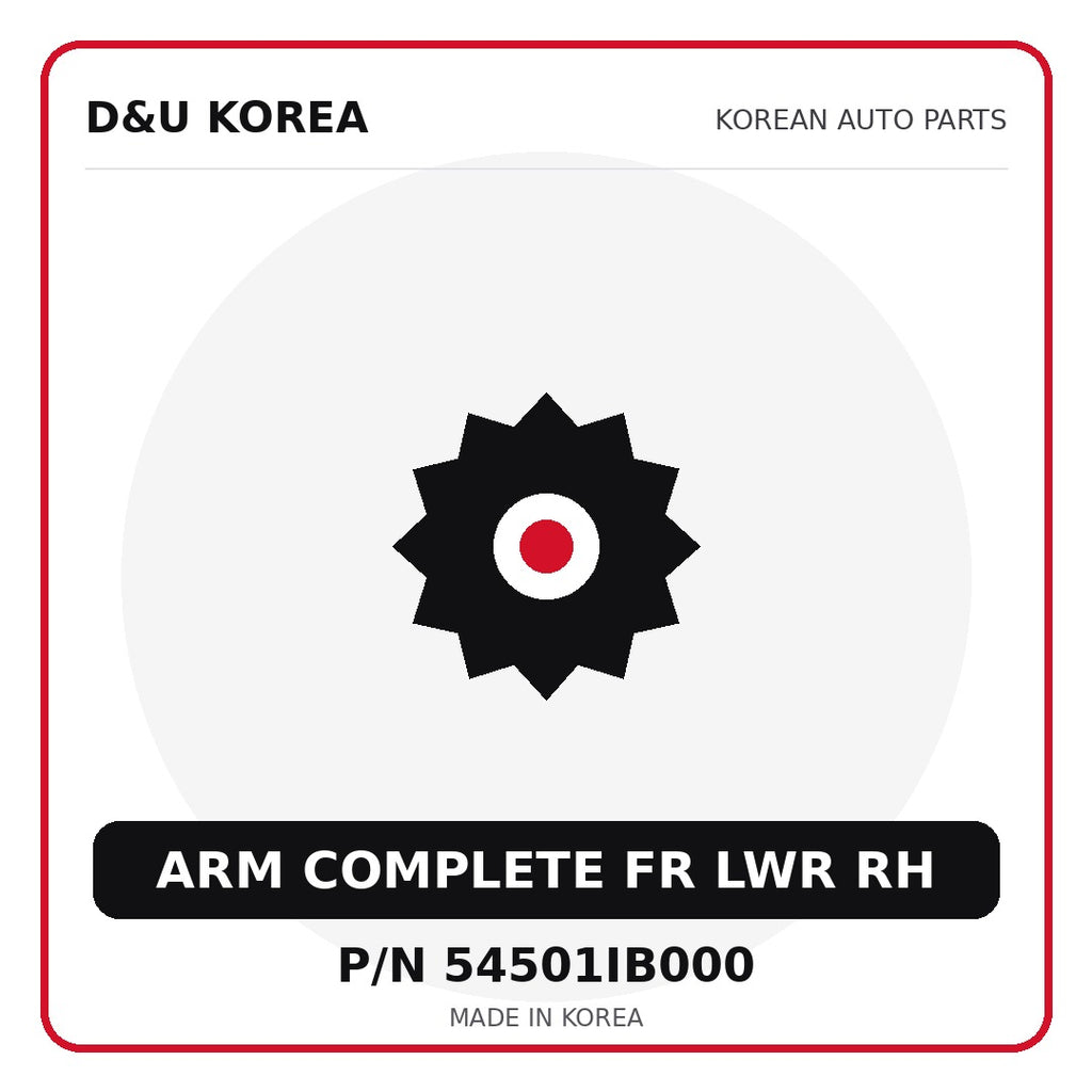 Genuine Mobis ARM COMPLETE FR LWR RH 54501IB000 for Korean vehicles | D&U Korea