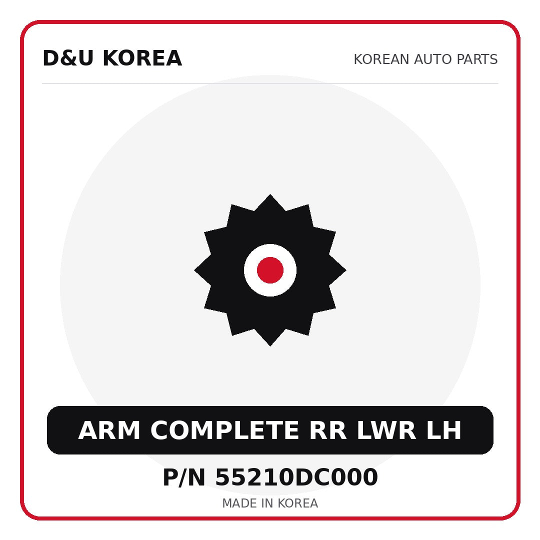 Genuine Mobis ARM COMPLETE RR LWR LH 55210DC000 - Korean auto parts from D&U Korea