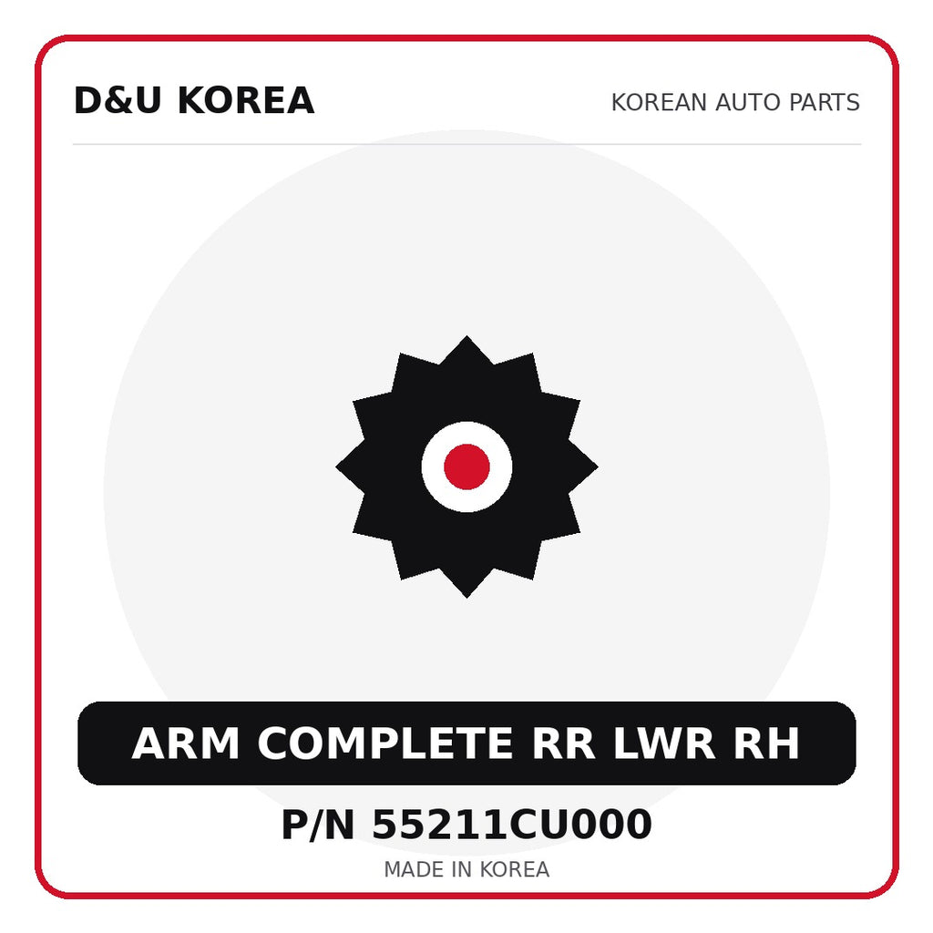 Genuine Mobis ARM COMPLETE RR LWR RH 55211CU000 - Korean auto parts from D&U Korea