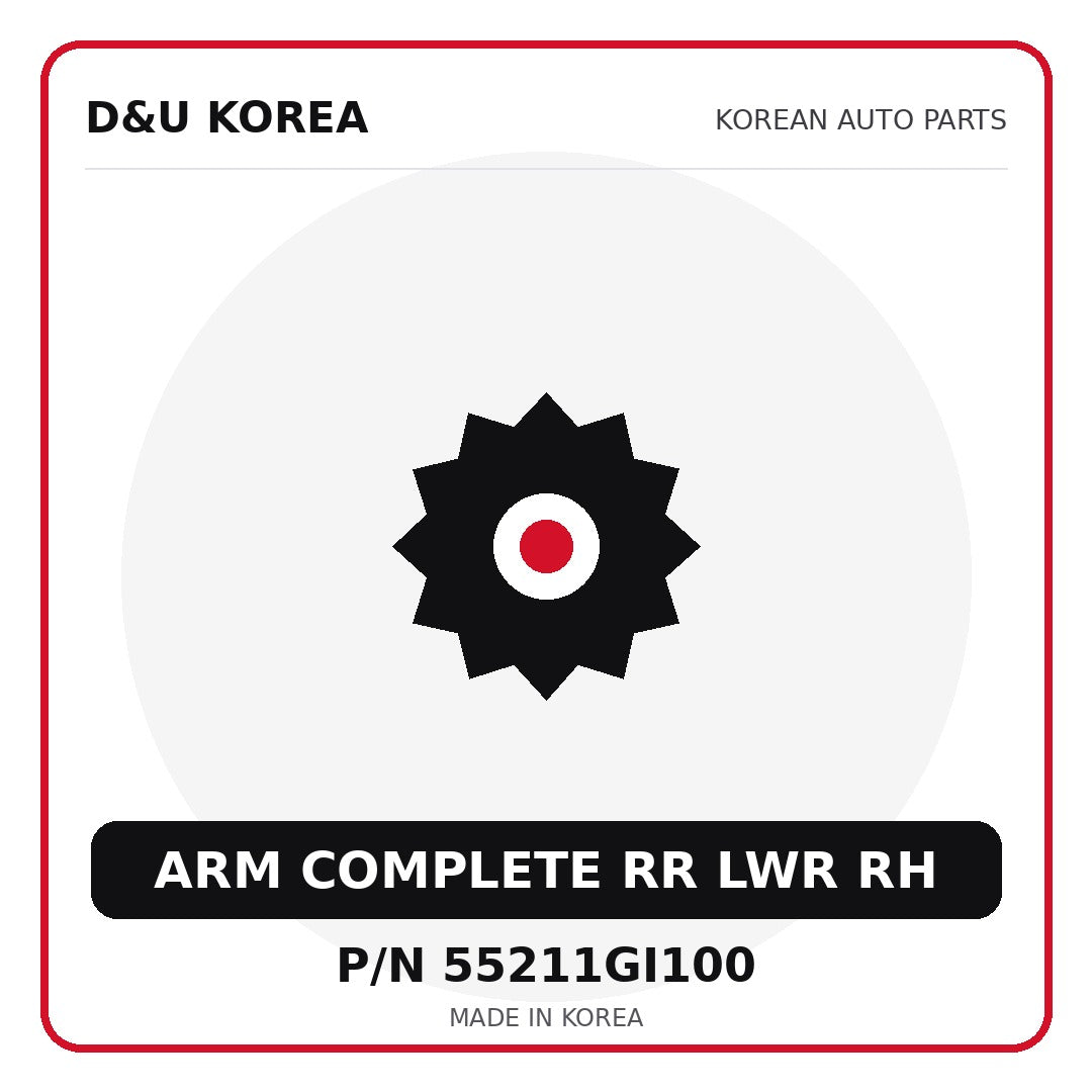 Genuine Mobis ARM COMPLETE RR LWR RH 55211GI100 - Korean auto parts from D&U Korea
