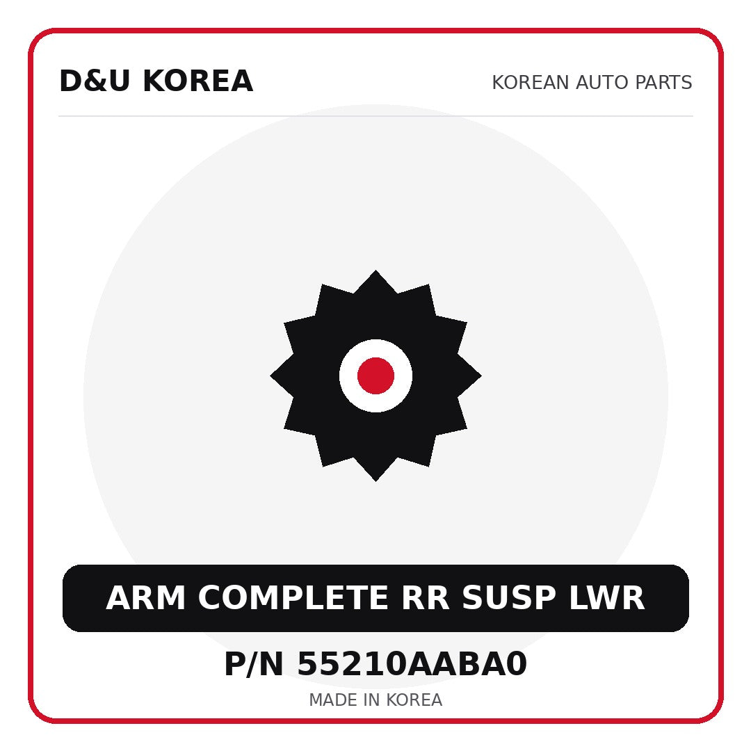 Genuine Mobis ARM COMPLETE RR SUSP LWR 55210AABA0 - Korean auto parts from D&U Korea