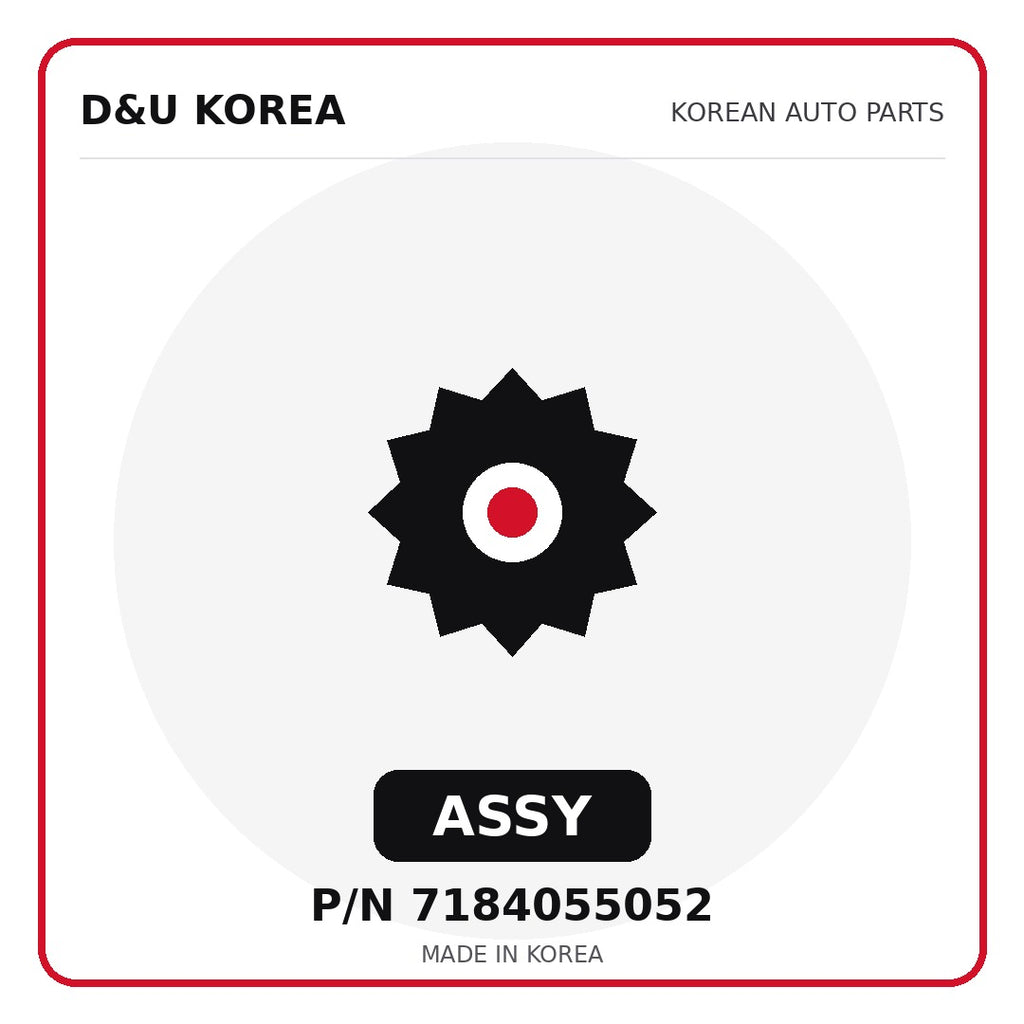 Genuine Mobis ASSY 7184055052 - Korean auto parts from D&U Korea