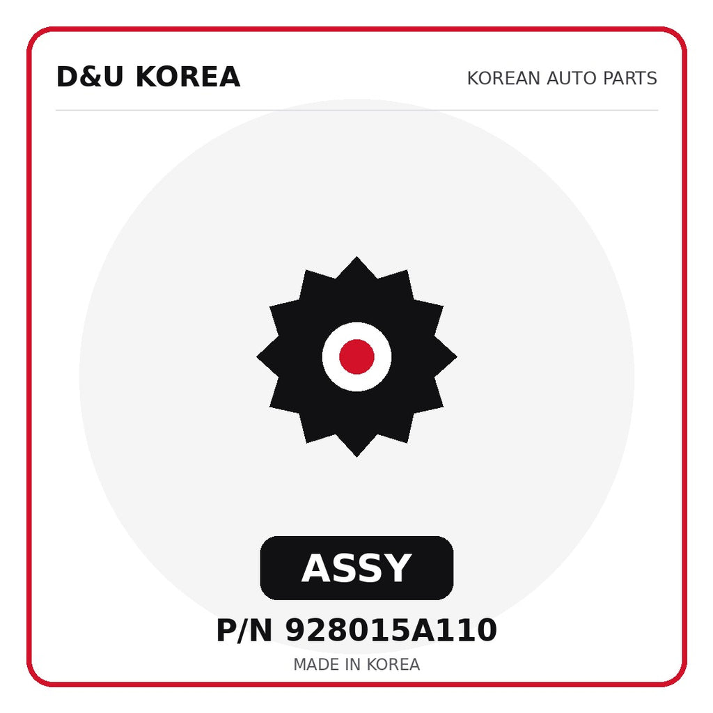 Genuine Mobis ASSY 928015A110 for Korean vehicles | D&U Korea