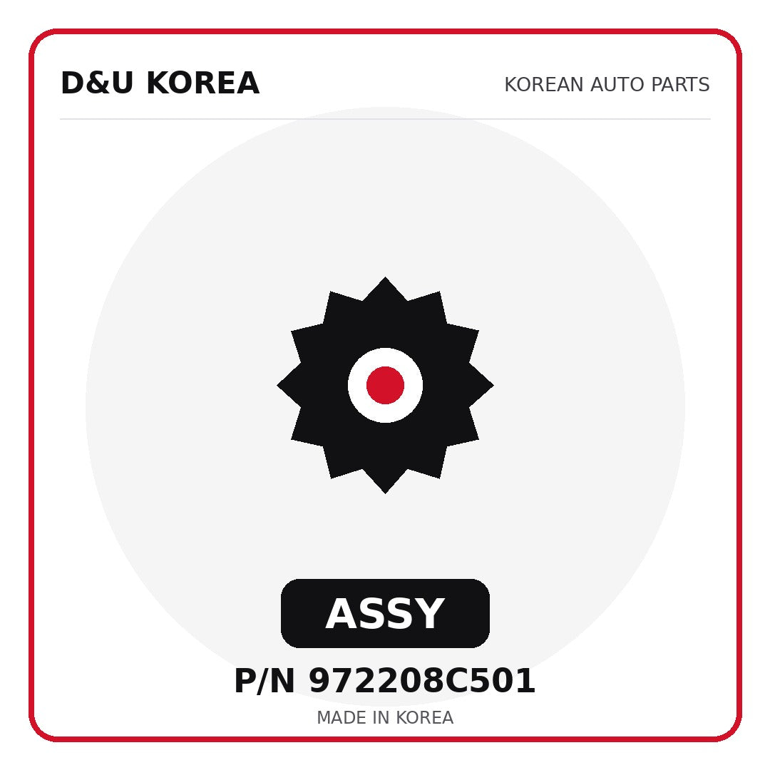 Genuine Mobis ASSY 972208C501 for Korean vehicles | D&U Korea