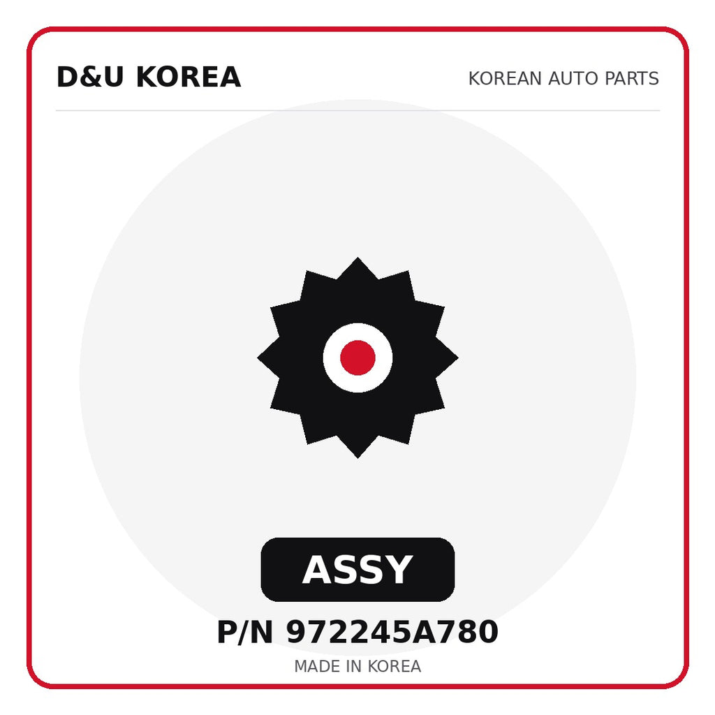 Genuine Mobis ASSY 972245A780 for Korean vehicles | D&U Korea
