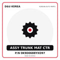 Genuine Mobis ASSY TRUNK MAT CTR 0K9D0688YXD97 - Korean auto parts from D&U Korea
