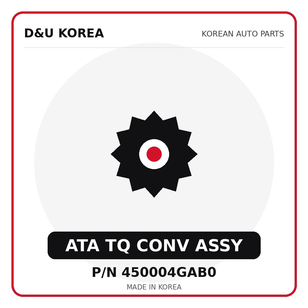 Genuine Mobis ATA TQ CONV ASSY 450004GAB0 - Korean auto parts from D&U Korea
