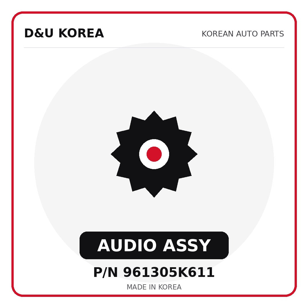 Genuine Mobis AUDIO ASSY 961305K611 for Korean vehicles | D&U Korea