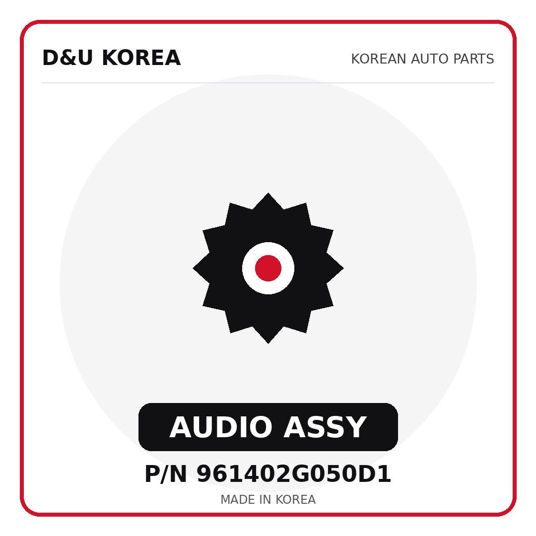 Genuine Mobis AUDIO ASSY 961402G050D1 for Korean vehicles | D&U Korea