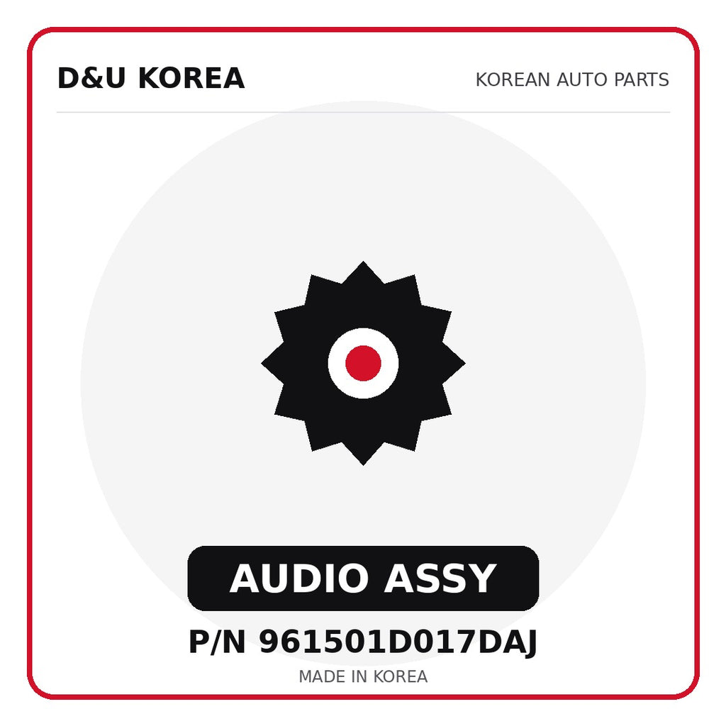 Genuine Mobis AUDIO ASSY 961501D017DAJ for Korean vehicles | D&U Korea