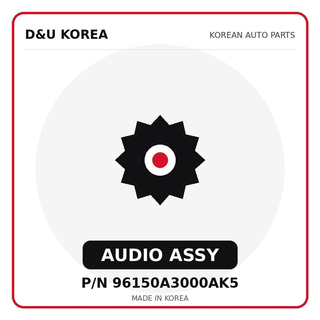 Genuine Mobis AUDIO ASSY 96150A3000AK5 for Korean vehicles | D&U Korea