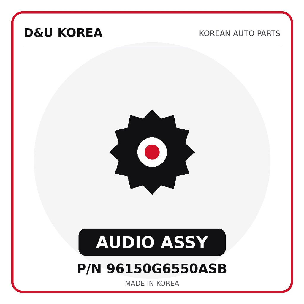Genuine Mobis AUDIO ASSY 96150G6550ASB for Korean vehicles | D&U Korea
