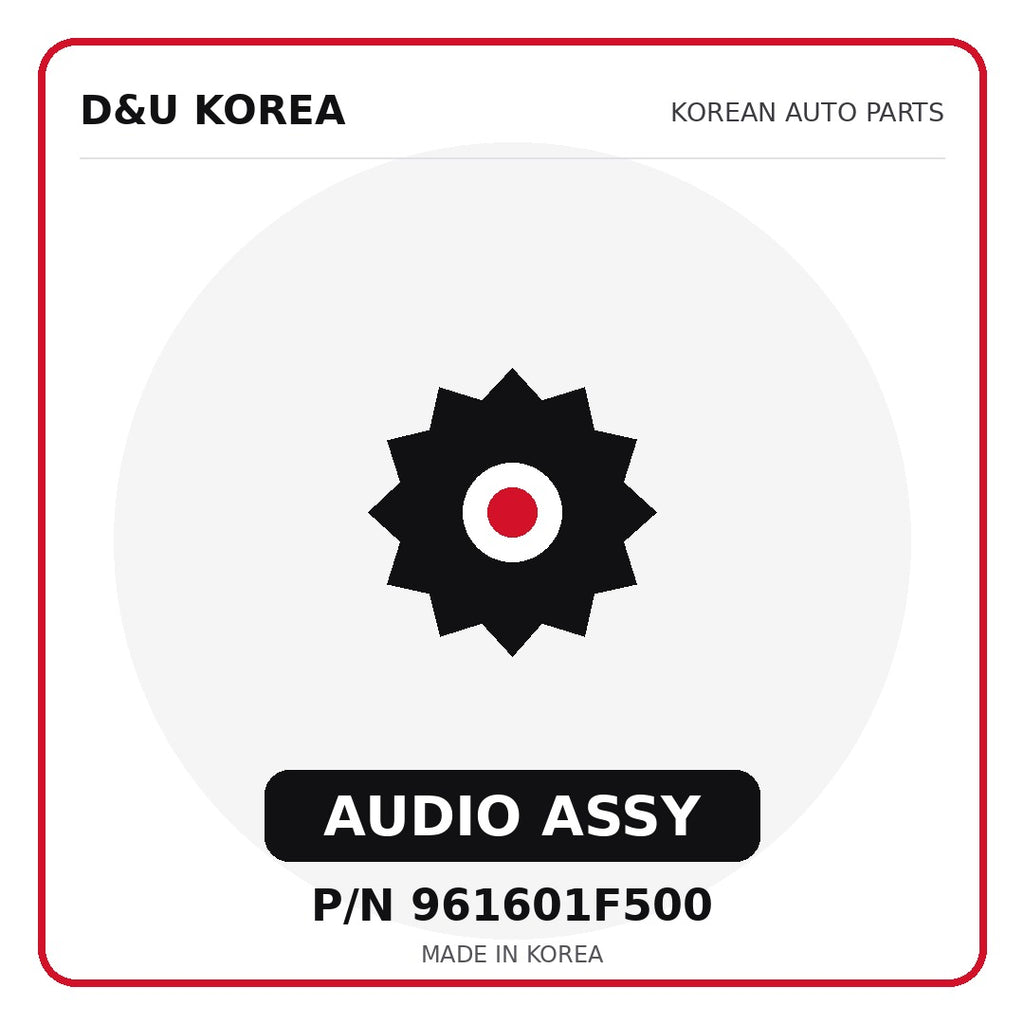 Genuine Mobis AUDIO ASSY 961601F500 for Korean vehicles | D&U Korea