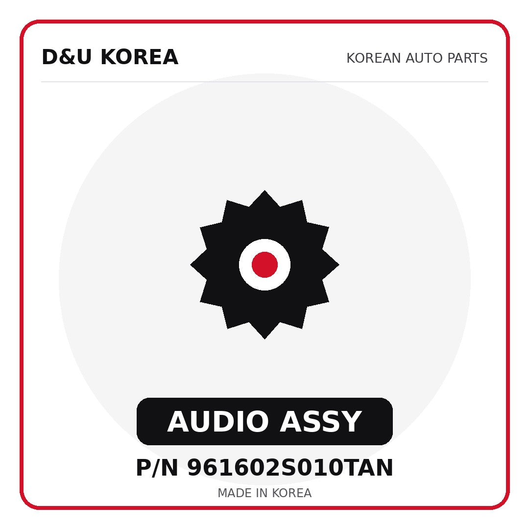 Genuine Mobis AUDIO ASSY 961602S010TAN for Korean vehicles | D&U Korea