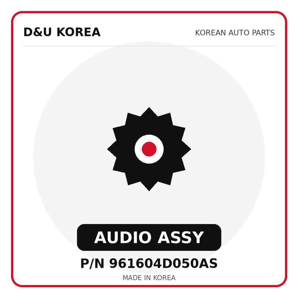 Genuine Mobis AUDIO ASSY 961604D050AS for Korean vehicles | D&U Korea