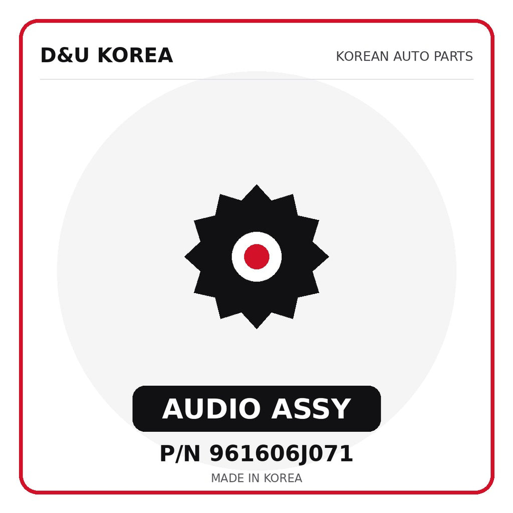 Genuine Mobis AUDIO ASSY 961606J071 for Korean vehicles | D&U Korea