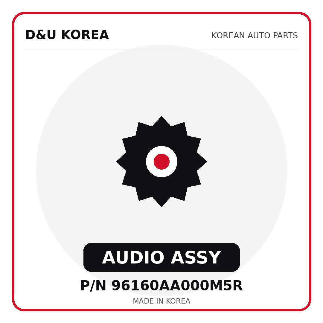 Genuine Mobis AUDIO ASSY 96160AA000M5R for Korean vehicles | D&U Korea